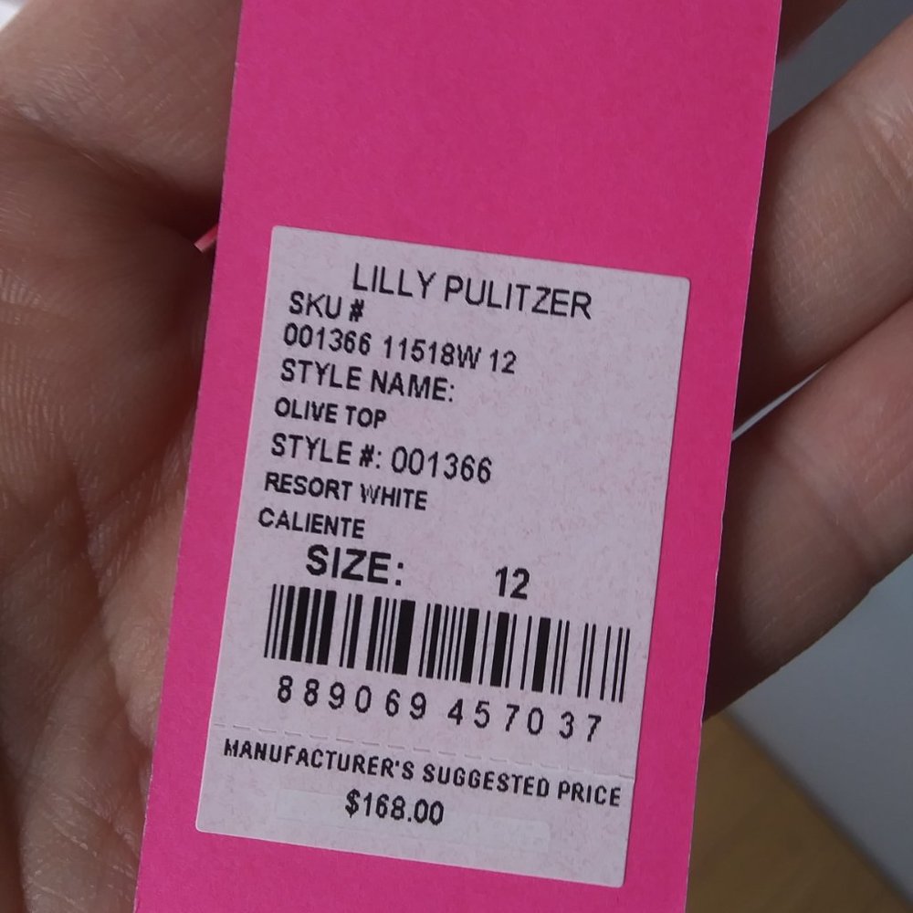 Lilly Pulitzer pretty pink feminine layered the Olive top size 12 barbiecore - Picture 3 of 15